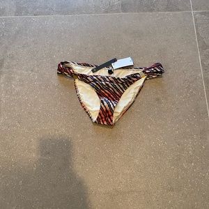NWT Vix bikini bottom size L mix colors black red orange tan